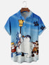 Men's Christmas Funny Graphic Short Sleeve Hawaiian Shirt